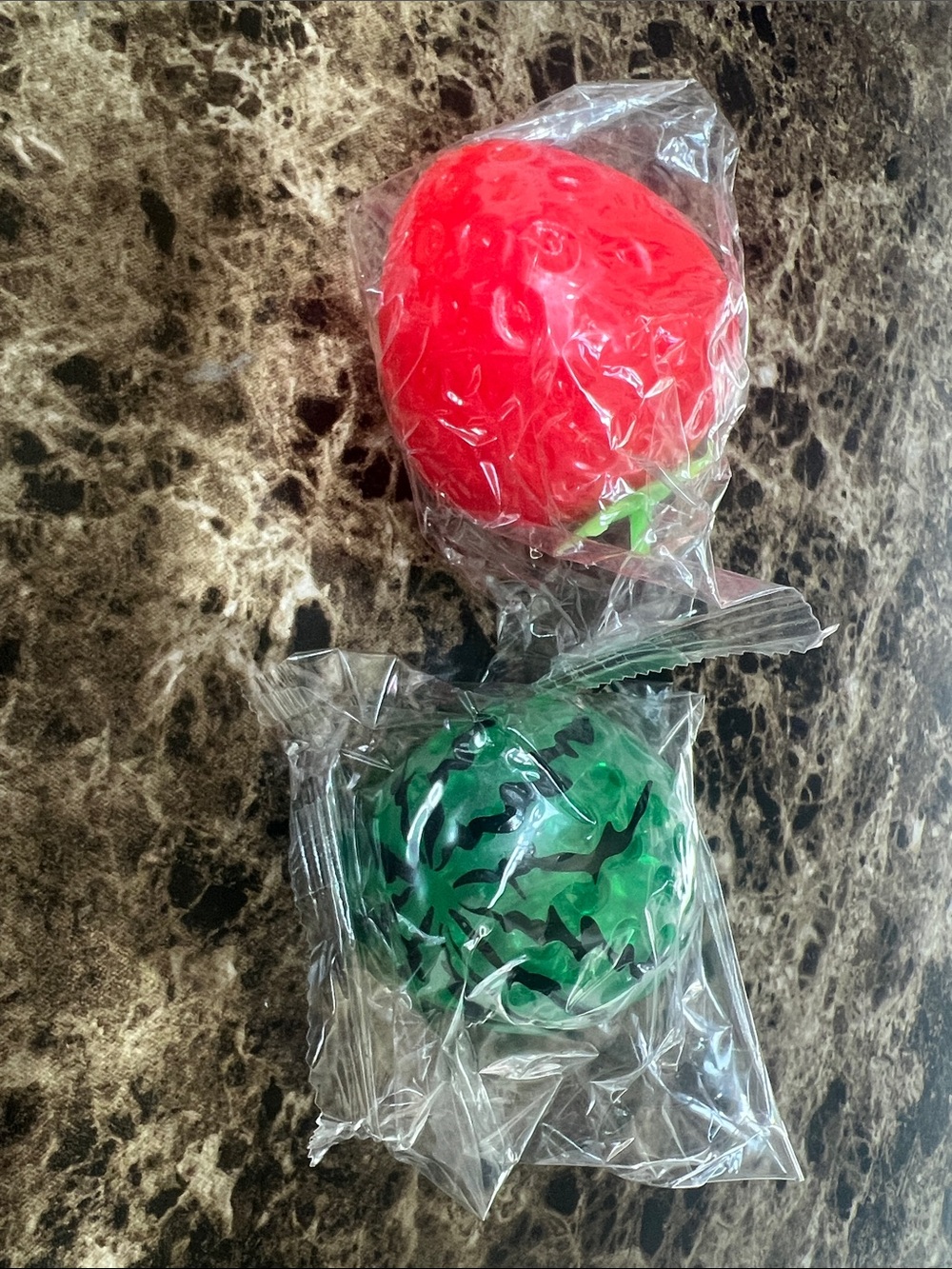 Red Strawberry & Green watermelon Squishy